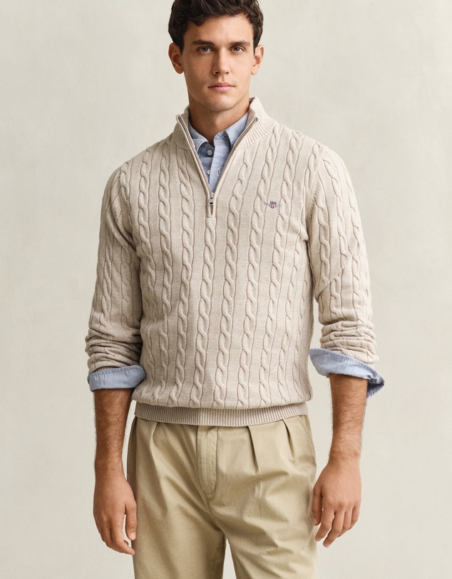 Gant - Cotton Cable Half Zip