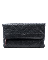 Pre-Loved by Azura Reborn - Pre-Loved Quilted Caviar CC Beauty Foldover Clutch