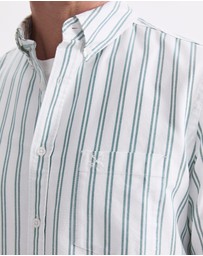 Sportscraft - Oxford Long Sleeve Stripe Shirt