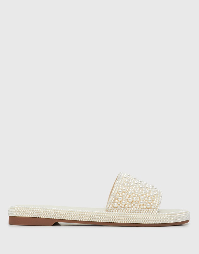 Betts - Apollo Pearl Embellished Slides
