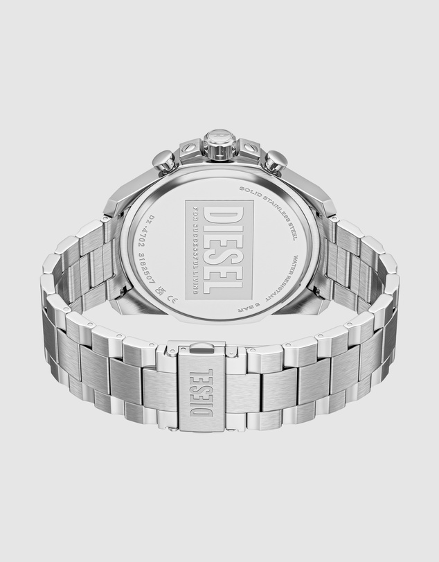Diesel - Mega Chief Slim Silver Tone Chronograph Watch