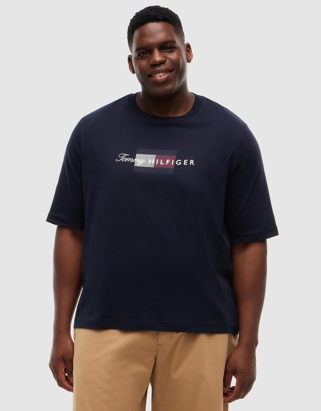 Tommy Hilfiger - Big & Tall Plus Flag Graphic Jersey T-Shirt