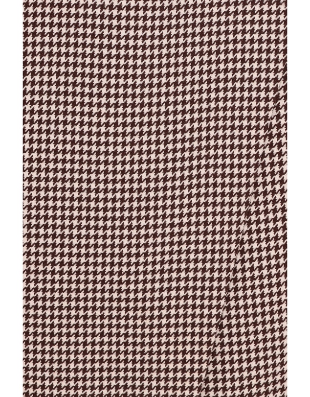 Petal & Pup - Ariela Wrap Front Midi Skirt - Brown Houndstooth