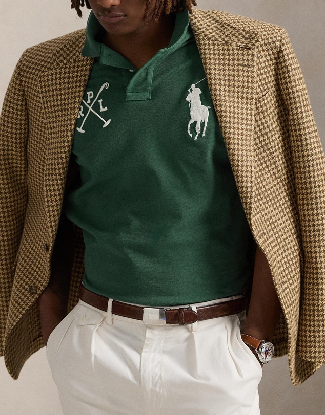 Polo Ralph Lauren - Custom Slim Fit Big Pony Mesh Polo Shirt