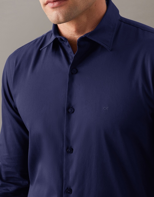 Calvin Klein - Sateen Stretch Casual Shirt