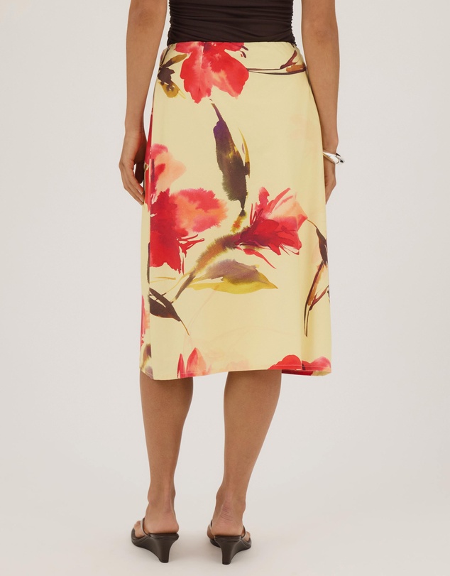 Atmos&Here - Lauren Floral Printed Midi Skirt