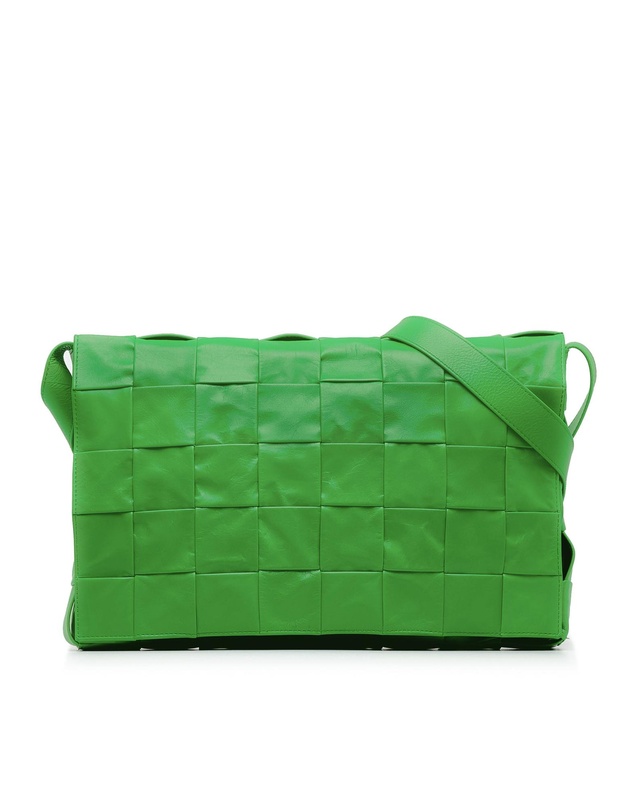 Pre-Loved by Azura Reborn - Pre-Loved Bottega Veneta Intrecciato Shoulder Bag Woven Leather