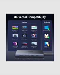 Ugreen - Ugreen 7-in-1 USB C Hub with Dual 4K display