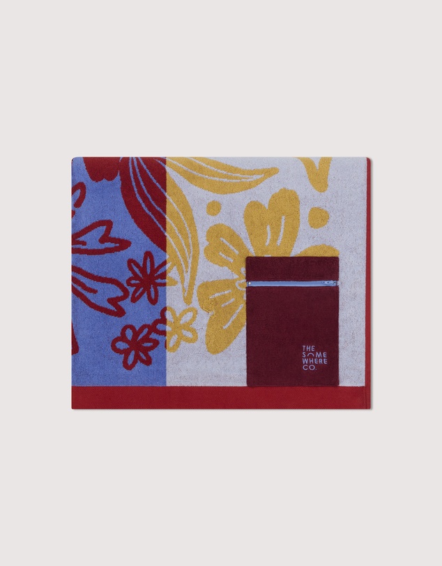 The Somewhere Co - Flor Del Sol Premium Cotton Beach Towel