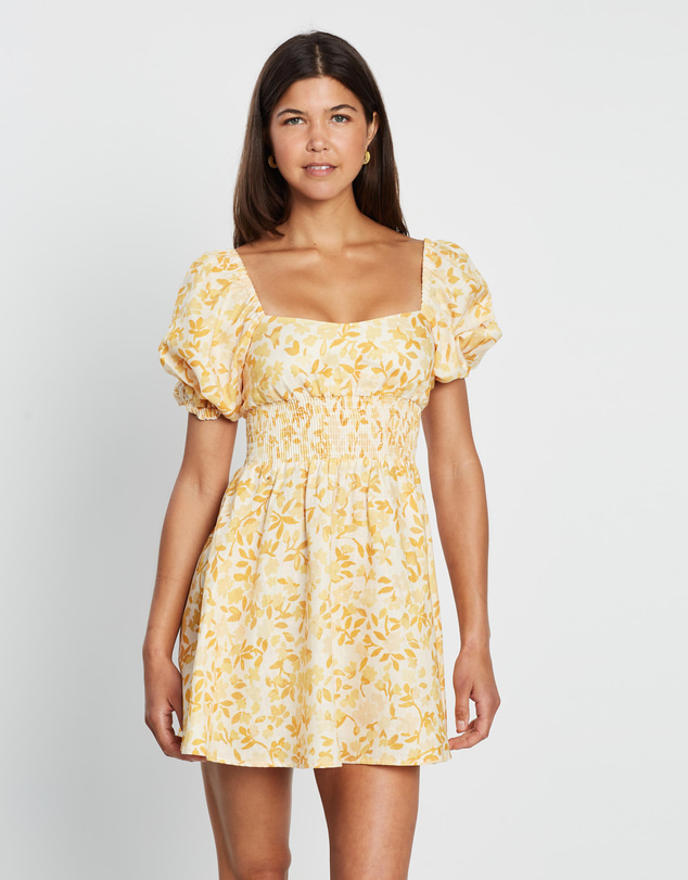 Peony - Smocked Mini Dress