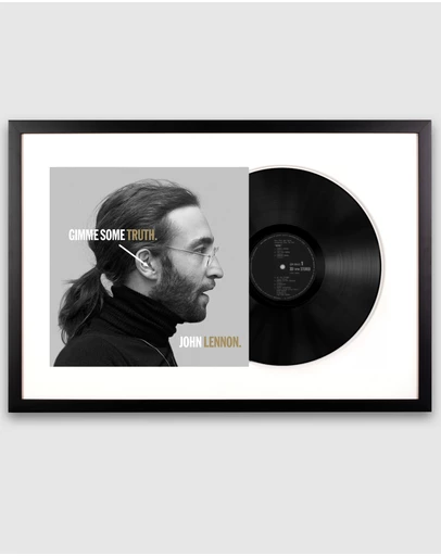 iWorld - Framed John Lennon Gimmie Some Truth - Double Vinyl Album Art