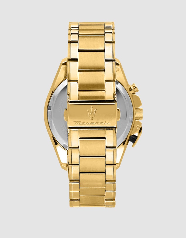 Maserati - Maserati Traguardo 45mm Chronograph Gold Stainless Steel Watch