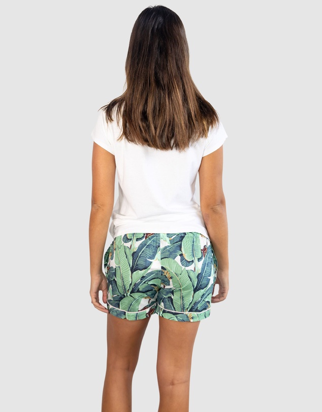 Sant And Abel - Women's Martinique® Green Banana Leaf Boxer Shorts