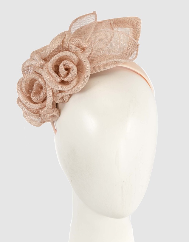 Max Alexander - Flower Sinamay Nude Fascinator Headband