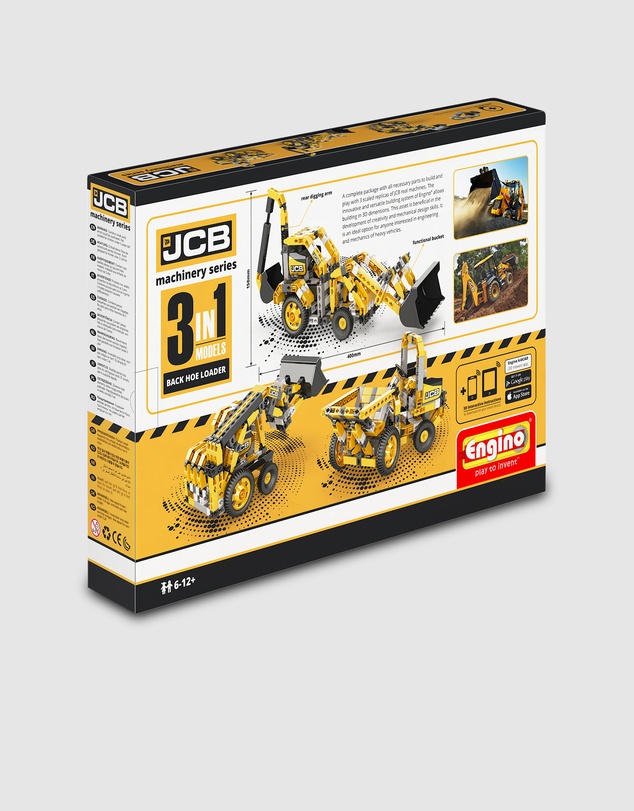 Engino - Engino - Creative Builder - Machinery Set - Backhoe Loader