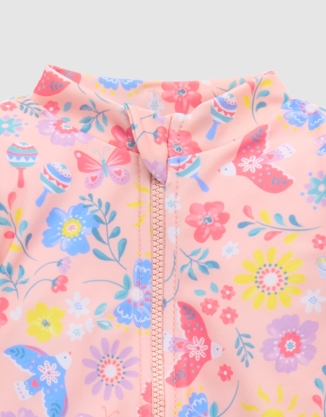 Purebaby - Printed Long Sleeve Rashie- Kids-Babies