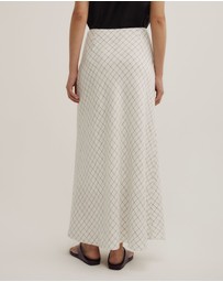 Witchery - Bias Linen Slip Skirt