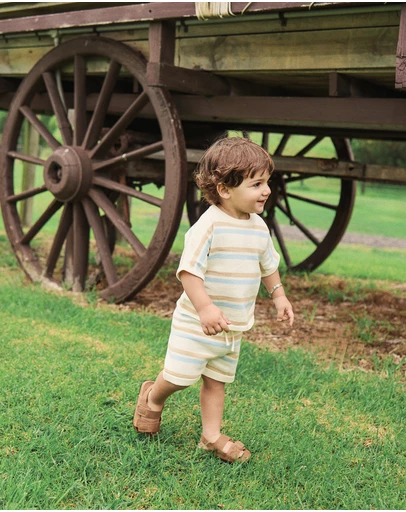 Kynd Baby - Knit Slouchy Top in Stripe