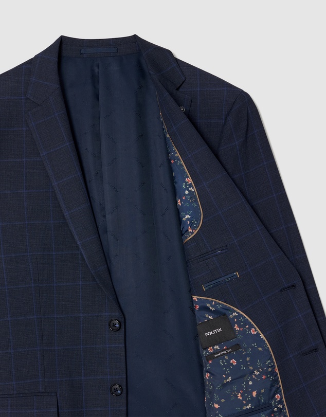 Politix - Connor Windowpane Tailored Jacket