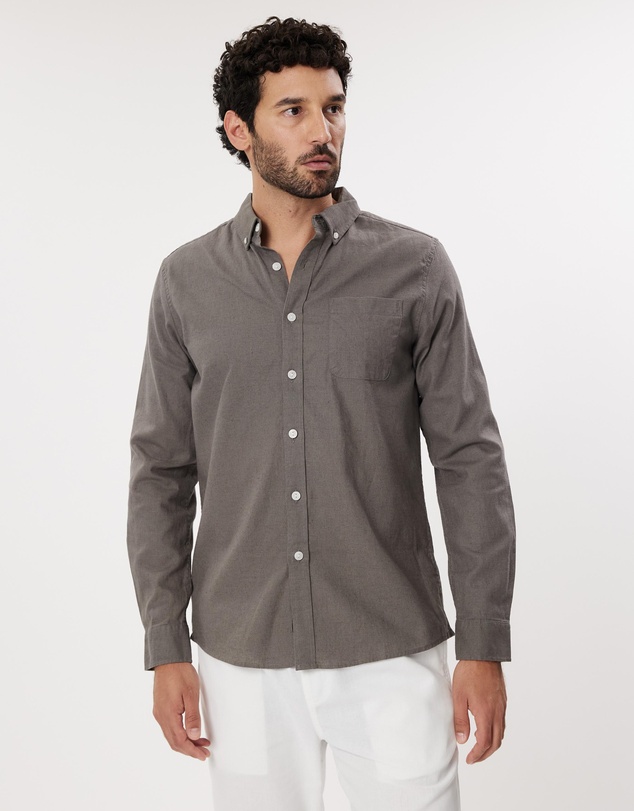 Staple Superior - Hamilton Linen Blend LS Shirt