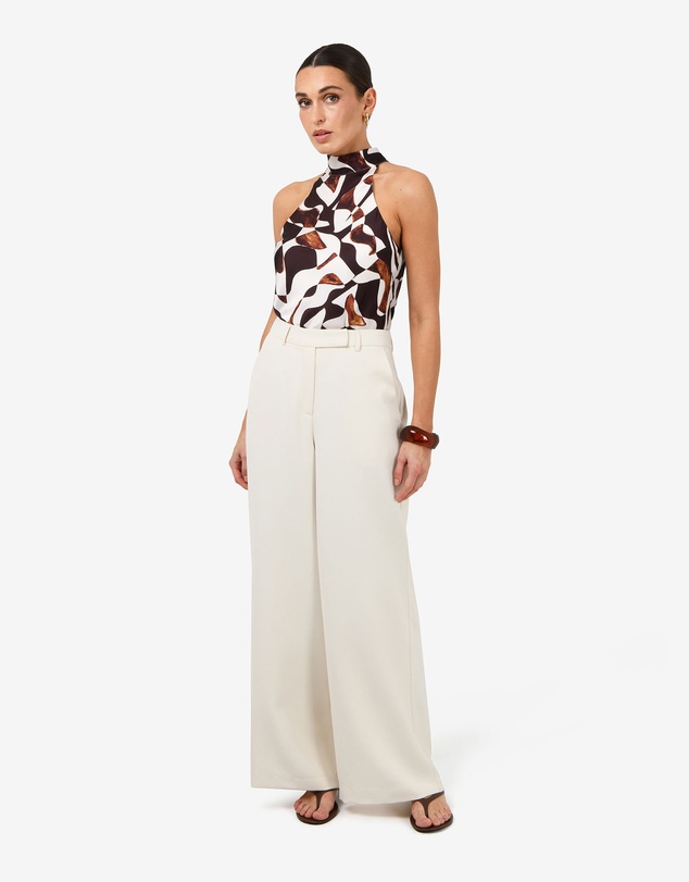 Forcast - Hazel Printed Halter Neck Top