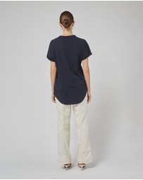 DRICOPER DENIM - Slouchy Navy Tee
