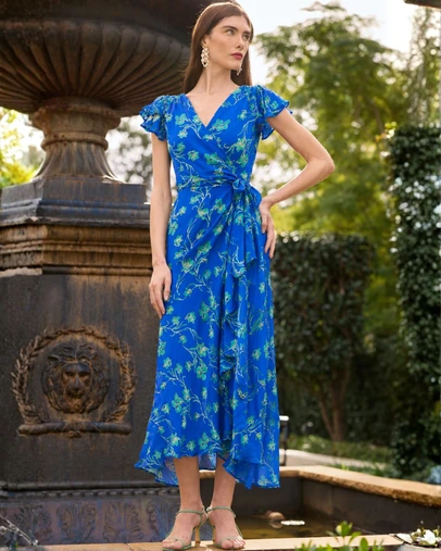 SACHA DRAKE - Aphina Slim Wrap Dress