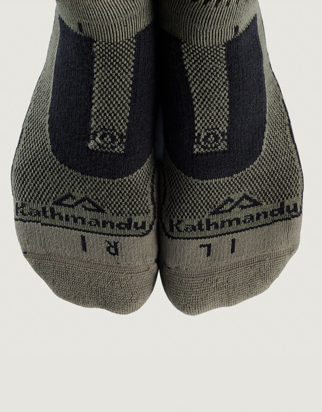 Kathmandu - NuYarn Ergonomic Quarter Crew Hiking Socks