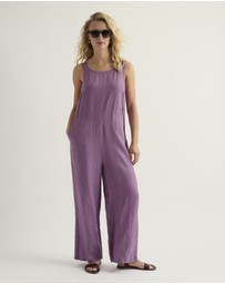 Seasalt - Seasalt Cornwall Purple Salt Air Wide Leg Jumpsuit