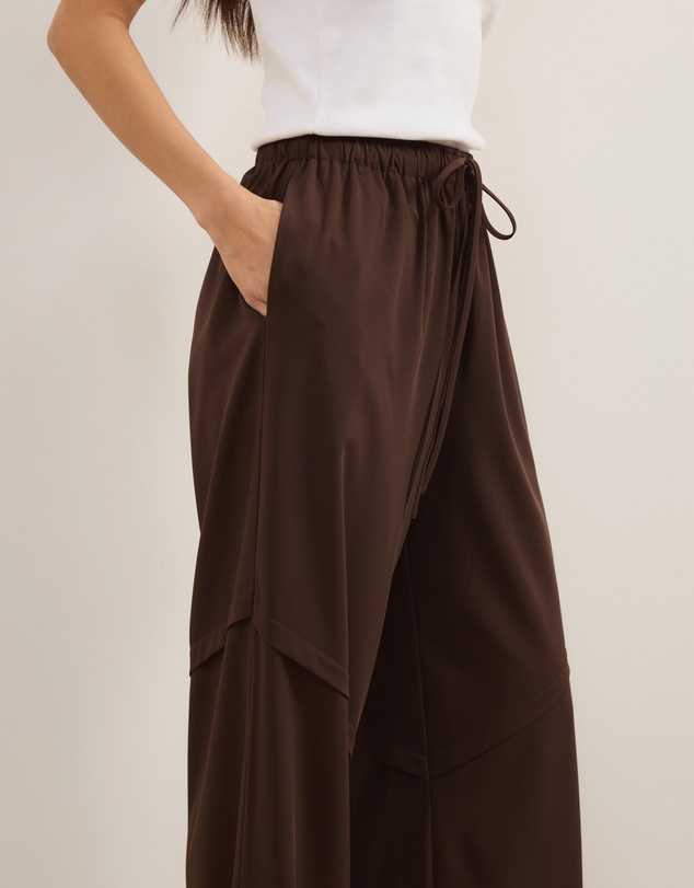 Atmos&Here - Zoe Relaxed Drawstring Pants With Seam Detail