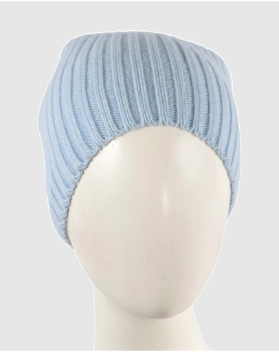 Max Alexander - European Made Blue Soft Wool Beanie