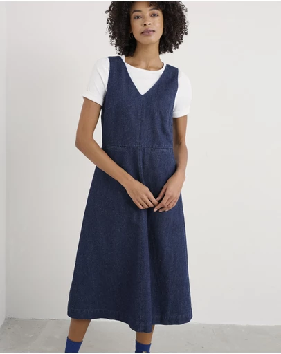Seasalt - Seasalt Cornwall Blue Audrey Denim Dress
