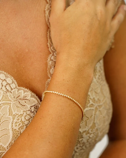 Sonne Jewellery - Tennis Gold Bracelet