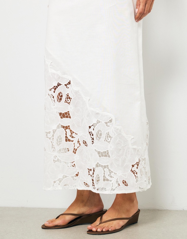 AERE - Niara Lace Column Skirt