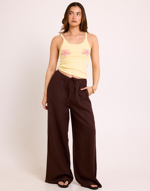 Subtitled - Hideaway Linen Wide Leg Pants