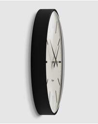 Newgate - Newgate Radio City Wall Clock Bold Black Marker Dial - Matte Black