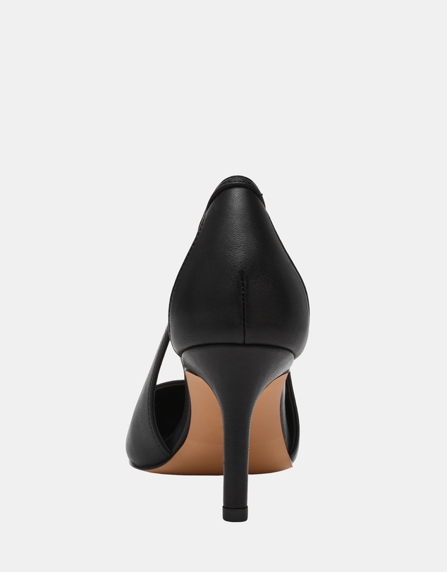 Steve Madden - Altra Black Leather Heels