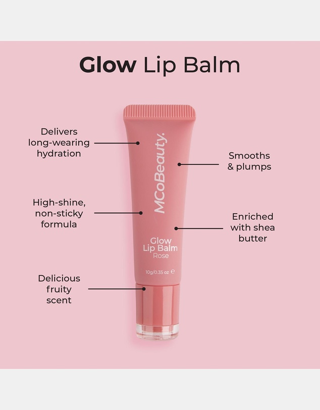 MCoBeauty - Glow Lip Balm - Rose