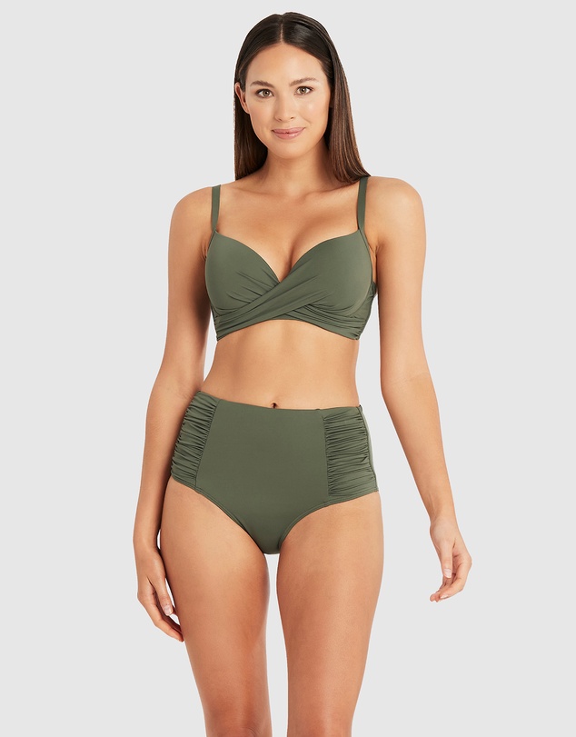 Sea Level Australia - Essentials Cross Front Moulded Cup Underwire Bra