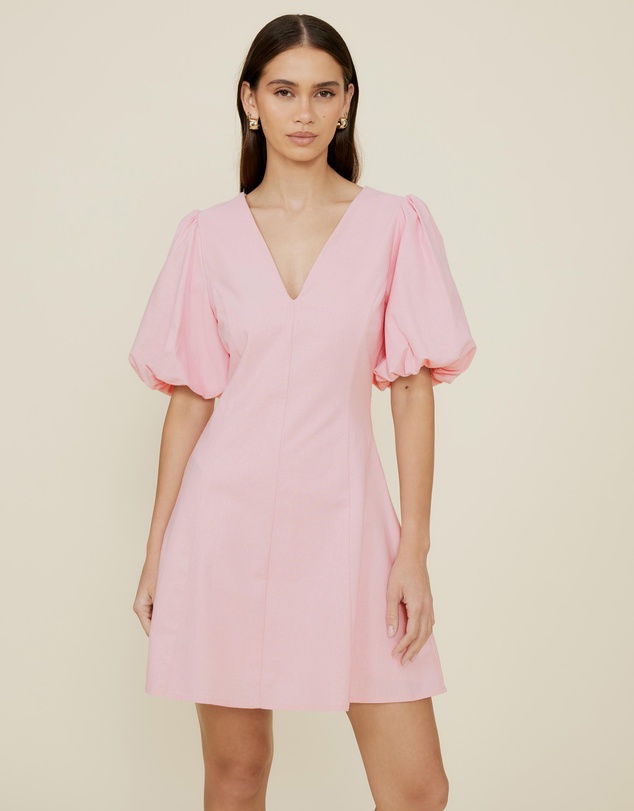 The Fated - Puff Sleeve Mini Dress