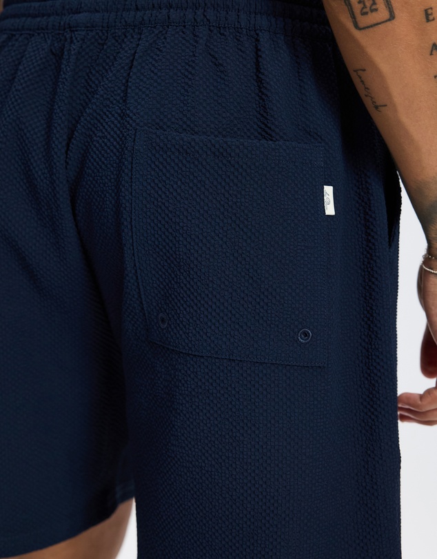 Les Deux - Stan Seersucker Swim Shorts
