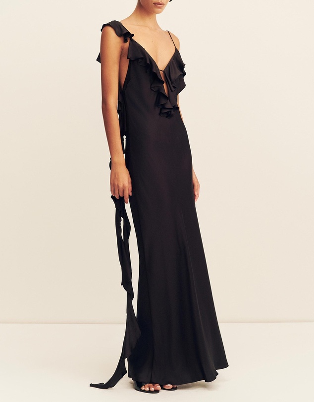Shona Joy - Agnes Ruffle Slip Maxi Dress