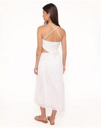 Petal & Pup - Olivea Midi Dress - White