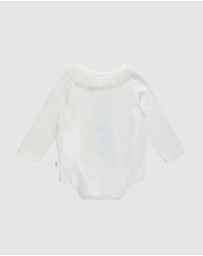Fleur Harris - 'Silky the Fairy' Frill Bodysuit in Cream
