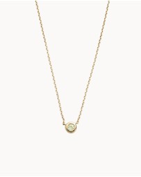 Kirstin Ash - Petite Birthstone Necklace August Peridot