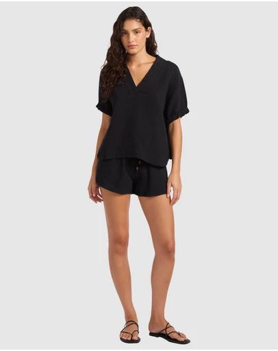 Seafolly - Double Gauze Tv-Neck Top