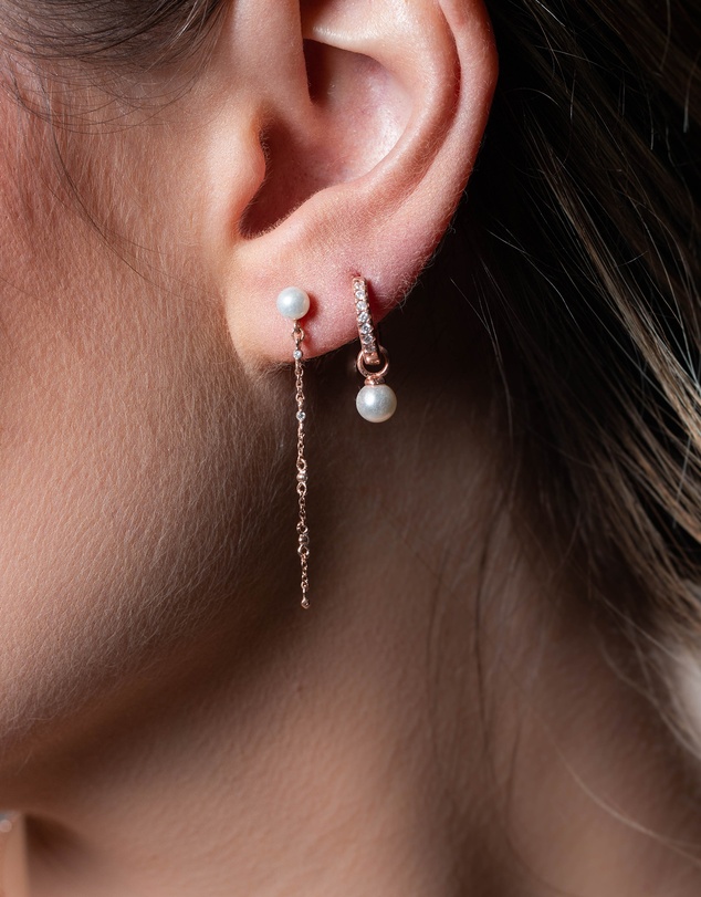 Georgini - Globe Rose Gold Earrings