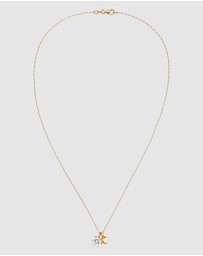 Elli Jewelry - Necklace Heart Crystals 925 Sterling Silver Gold-plated
