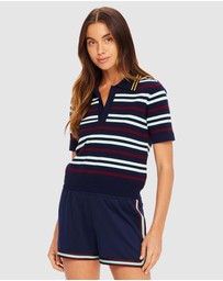 The Upside - Archie Collared Knit Polo
