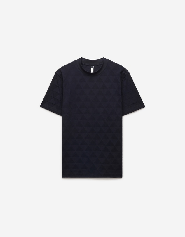 Calibre - Geometric Jacquard T-shirt Navy